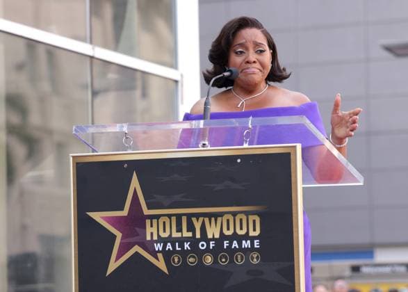 Sherri Shepherd attends an unveiling ceremony honoring her with the 2,827th star on the Hollywood Walk of Fame in Los Angeles on Monday, November 3, 2025.  LAP20251103815 GREGxGRUDT