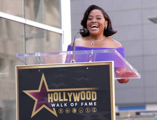 Sherri Shepherd attends an unveiling ceremony honoring her with the 2,827th star on the Hollywood Walk of Fame in Los Angeles on Monday, November 3, 2025.  LAP20251103832 GREGxGRUDT