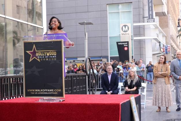 Sherri Shepherd attends an unveiling ceremony honoring her with the 2,827th star on the Hollywood Walk of Fame in Los Angeles on Monday, November 3, 2025.  LAP20251103833 GREGxGRUDT