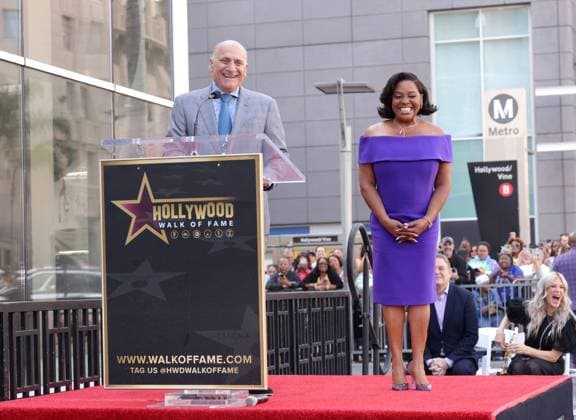 Steve Nissen and Sherri Shepherd attend an unveiling ceremony honoring Sherri Shepherd with the 2,827th star on the Hollywood Walk of Fame in Los Angeles on Monday, November 3, 2025.  LAP20251103834 GREGxGRUDT