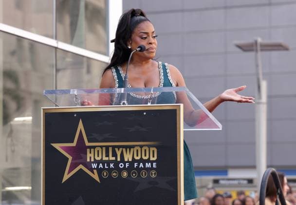 Niecy Nash attends an unveiling ceremony honoring Sherri Shepherd with the 2,827th star on the Hollywood Walk of Fame in Los Angeles on Monday, November 3, 2025.  LAP20251103854 GREGxGRUDT