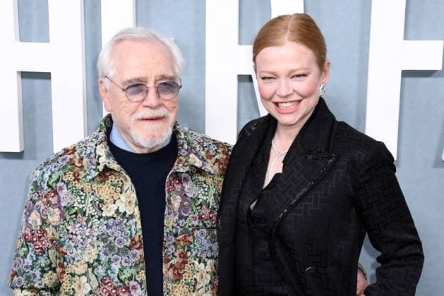 NEW YORK, NY - NOVEMBER 3: Brian Cox and Sarah Snook at the Peacock Original premiere screening of All Her Fault on November 3, 2025 at SVA Theater in New York City. Copyright: xMediaPunchx