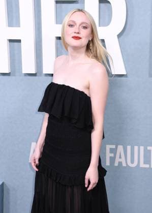 NEW YORK, NY - NOVEMBER 3: Dakota Fanning at the Peacock Original premiere screening of All Her Fault on November 3, 2025 at SVA Theater in New York City. Copyright: xMediaPunchx