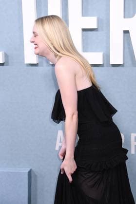 NEW YORK, NY - NOVEMBER 3: Dakota Fanning at the Peacock Original premiere screening of All Her Fault on November 3, 2025 at SVA Theater in New York City. Copyright: xMediaPunchx