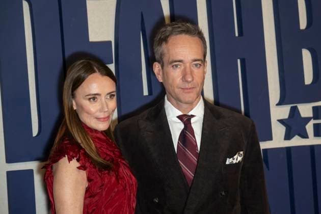 Netflix s Death by Lightning Limited Series Premiere, New York, USA - 03 Nov 2025 (L-R) Keeley Hawes and Matthew Macfadyen attend Netflix s Death By Lightning New York Premiere at The Plaza Hotel New York United States Copyright: xRonxAdarx xSOPAxImagesx _radar_deathbylightning_20251103_01578