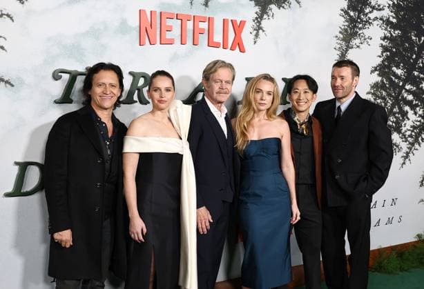 Premiere Of Netflix s Train Dreams Clifton Collins Jr., Felicity Jones, William H. Macy, Kerry Condon, Alfred Hsing and Joel Edgerton arrive at the Premiere Of Netflix s Train Dreams held at The Egyptian Theatre Hollywood in Hollywood, Los Angeles, California, United States. The Egyptian Theatre Hollywood, Hollywood, Los Angeles, California, USA California United States Copyright: xImagexPressxAgencyx originalFilename: collin-premiere251104_npDMs.jpg