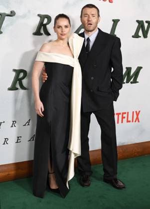 Premiere Of Netflix s Train Dreams Felicity Jones and Joel Edgerton arrive at the Premiere Of Netflix s Train Dreams held at The Egyptian Theatre Hollywood in Hollywood, Los Angeles, California, United States. The Egyptian Theatre Hollywood, Hollywood, Los Angeles, California, USA California United States  Copyright: xImagexPressxAgencyx originalFilename: collin-premiere251104_npfXo.jpg