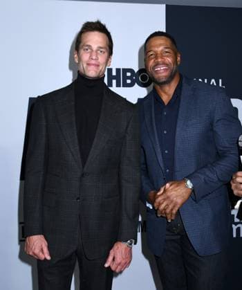 November 3, 2025, New York, Ny, United States: Tom Brady and Michael Strahan attend the New York Premiere Screening of Alex vs ARod . Held at the DGA Theater in New York. November 3, 2025. New York United States - ZUMAp281 20251103_zea_p281_034 Copyright: xPhotoxImagexPressx