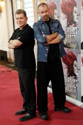Peter Plate and Ulf Leo Sommer at the press conference for the musical Wir sind am Leben at the Stage Theater des Westens Berlin, 03 11 2025 Foto:xB.xDummerx xFuturexImagex leben_5101