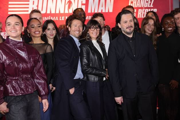 Premiere of the film Running Man Star Academy students and crew 450308 2025 11 03 Paris France Laroche Joubert, Alexia  Copyright: xJasminexAissaouix xStarfacex STAR_450308_040