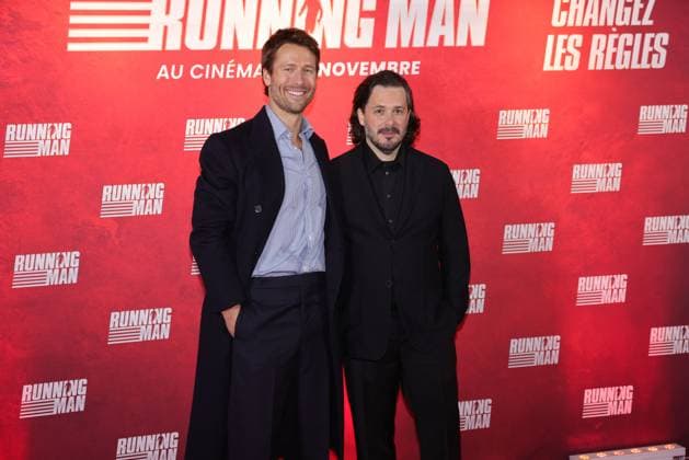 Premiere of the film Running Man Glen Powell and Edgar Wright 450308 2025 11 03 Paris France  Copyright: xJasminexAissaouix xStarfacex STAR_450308_042