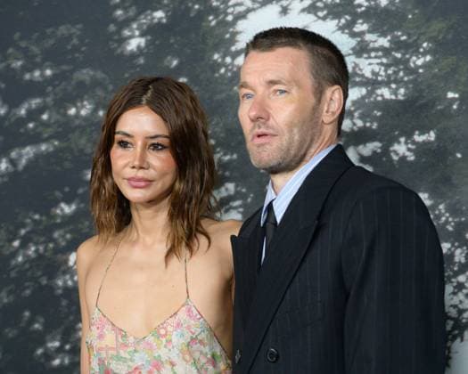 Train Dreams Premiere - Los Angeles, USA LOS ANGELES, USA. November 03, 2025: Joel Edgerton & Christine Centenera at the premiere for Train Dreams at Egyptian Theatre Los Angeles CA USA  Copyright: xPaulxSmith Featureflashx