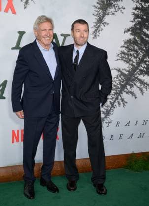 Train Dreams Premiere - Los Angeles, USA LOS ANGELES, USA. November 03, 2025: Harrison Ford & Joel Edgerton at the premiere for Train Dreams at Egyptian Theatre Los Angeles CA USA  Copyright: xPaulxSmith Featureflashx