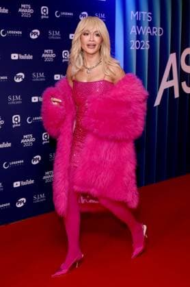 The MITS Awards at Grosvenor House Hotel in London, UK, on 3rd November 2025 Rita Ora at The MITS Awards at Grosvenor House Hotel in London, UK, on 3rd November 2025, Credit:James Shaw Avalon UNITED KINGDOM, LONDON, London  Copyright: xJamesxShawx xAvalonx 1050146174