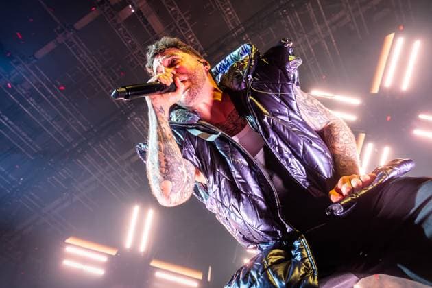 Electric Callboy live in Oslo, Norway Oslo, Norway. 03rd, November 2025. The German band Electric Callboy performs a live concert at Unity Arena in Oslo. Here vocalist Nico Sallach is seen live on stage. Norway, Oslo, Unity Arena  Copyright: xGonzalesxPhoto TerjexDokkenx