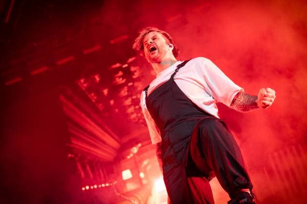 Electric Callboy live in Oslo, Norway Oslo, Norway. 03rd, November 2025. The German band Electric Callboy performs a live concert at Unity Arena in Oslo. Here vocalist Kevin Ratajczak is seen live on stage. Norway, Oslo, Unity Arena  Copyright: xGonzalesxPhoto TerjexDokkenx