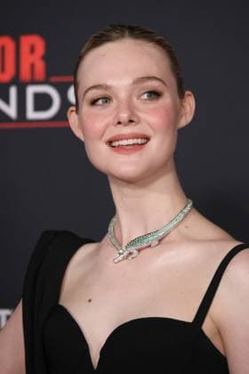 November 3, 2025, Los Angeles, California, USA: Elle Fanning at the World Premiere of 20th Century Studios Predator: Badlands at the TCL Chinese Theatre IMAX Los Angeles USA - ZUMAg107 20251103_zep_g107_035 Copyright: xNinaxPrommerx