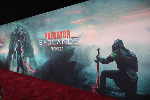 November 3, 2025, Los Angeles, California, USA: General Atmosphere at the World Premiere of 20th Century Studios Predator: Badlands at the TCL Chinese Theatre IMAX Los Angeles USA - ZUMAg107 20251103_zep_g107_067 Copyright: xNinaxPrommerx