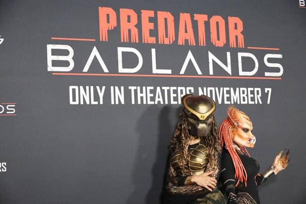 November 3, 2025, Los Angeles, California, USA: Guests at the World Premiere of 20th Century Studios Predator: Badlands at the TCL Chinese Theatre IMAX Los Angeles USA - ZUMAg107 20251103_zep_g107_091 Copyright: xNinaxPrommerx