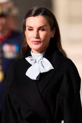 04-11-2025 Madrid Queen Letizia welcome the Sultan of Oman, Haitham Bin Tariq, at the royal palace in Madrid. No Spain Â  Copyright: xPPEx