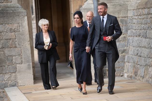 Investiture - Tuesday 4 November - Windsor Castle, London, UK Sir David Beckham, wife Lady Victoria Beckham and parents Sandra and Ted arrive for a photograph after being awarded a Knighthood for services to Sport and to Charity at Windsor Castle, London, England, UK on Tuesday 4 November, 2025., Credit:Justin Ng Avalon UK, England, London, Windsor Castle Copyright: xJustinxNgx xAvalonx 1050263572