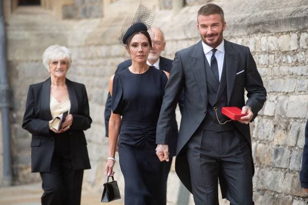 Investiture - Tuesday 4 November - Windsor Castle, London, UK Sir David Beckham, wife Lady Victoria Beckham and parents Sandra and Ted arrive for a photograph after being awarded a Knighthood for services to Sport and to Charity at Windsor Castle, London, England, UK on Tuesday 4 November, 2025., Credit:Justin Ng Avalon UK, England, London, Windsor Castle Copyright: xJustinxNgx xAvalonx 1050263592