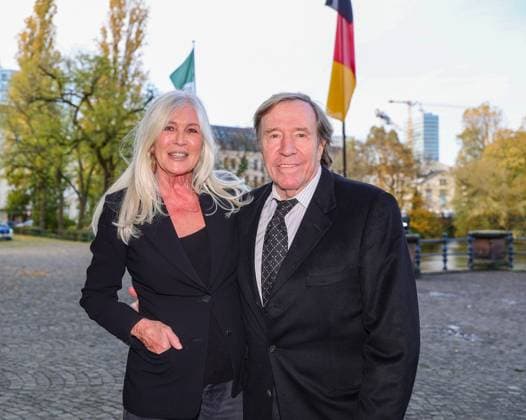 Presentation of the State Prize of North Rhine-Westphalia to Andreas Gursky Günter Netzer with his wife Elvira Lang Netzer as guests of honor at the NRW State Prize Düsseldorf K21 Ständehaus NRW Germany