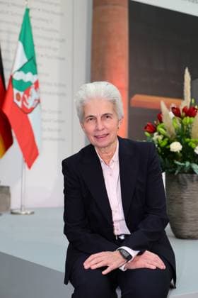 Presentation of the State Prize of the State of North Rhine-Westphalia to Andreas Gursky Marie Agnes Strack Zimmermann is among the guests Düsseldorf K21 Ständehaus NRW Germany