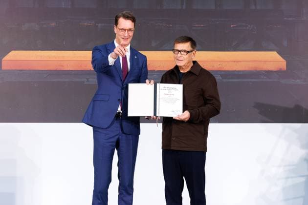 04 11 2025 Düsseldorf NRW Minister-President Hendrik Wüst awards the State Prize to photographer Andreas Gursky The laudatory speech will be given by Susann