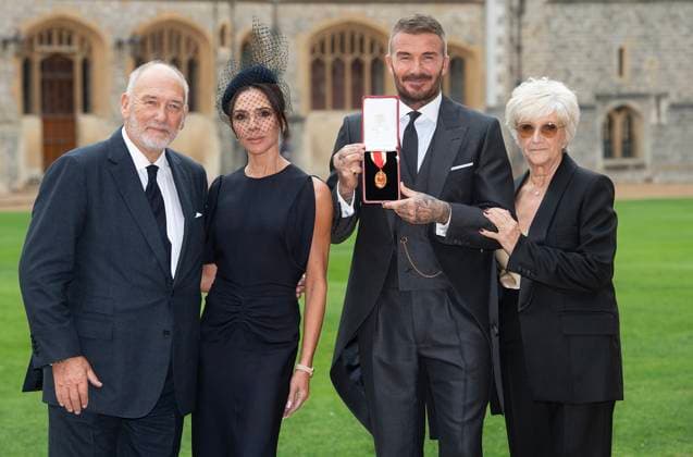 David Beckham is Knighted at Windsor Castle David Beckham is knighted by King Charles at Windsor Castle, Windsor, Berkshire, UK on the 4th November, 2025. Picture by Eddie Mulholland WPA-Pool Windsor Windsor Castle Berskshire United Kingdom 