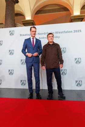04 11 2025 Düsseldorf NRW Minister-President Hendrik Wüst awards the State Prize to photographer Andreas Gursky The laudatory speech will be given by Susann