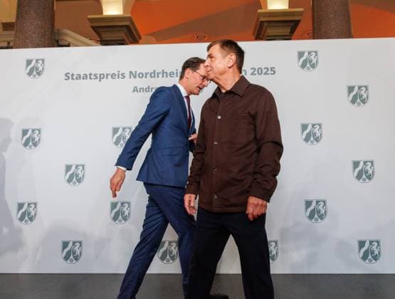04 11 2025 Düsseldorf NRW Minister-President Hendrik Wüst awards the State Prize to photographer Andreas Gursky The laudatory speech will be given by Susann