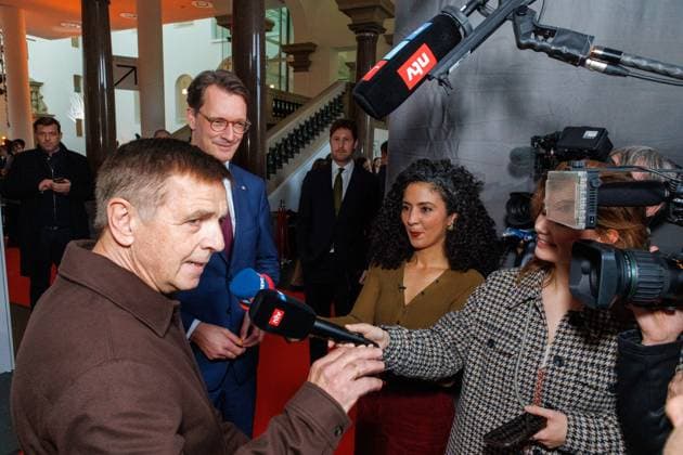 04 11 2025 Düsseldorf NRW Minister-President Hendrik Wüst awards the State Prize to photographer Andreas Gursky The laudatory speech will be given by Susann