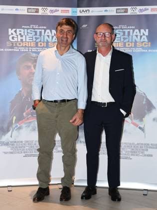 Rome, Barberini Cinema, premiere of the documentary film Kristian Ghedina - Stories of Skiing. Pictured: Kristian Ghedina, Graziano Mamprin  Copyright: xMarcoxProvvisionatox xipa-agency.netx xMarcoxProvvisionatox IPA_Agency_IPA67529065