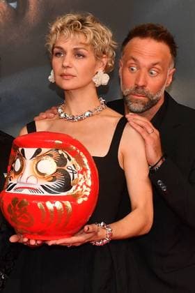 Luise Heyer and director Erik Schmitt at the Das Leben der Wuensche film premiere on 4 11 2025 at the Mathaeser Filmpalast in Munich Matthias Schweighoefers Das Leben der Wuensche film premiere in Munich