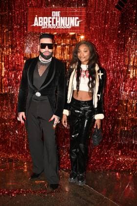 Harald Gloeoeckler and Samira Diasso at the premiere event for the launch of the reality format Die Abrechnung Der Promi Showdown from November 6, 2025 on ProSieben and Joyn at Festsaal Kreuzberg on November 4, 2025 in Berlin Die Abrechnung Premiere event for the new Pro7 reality show in Berlin