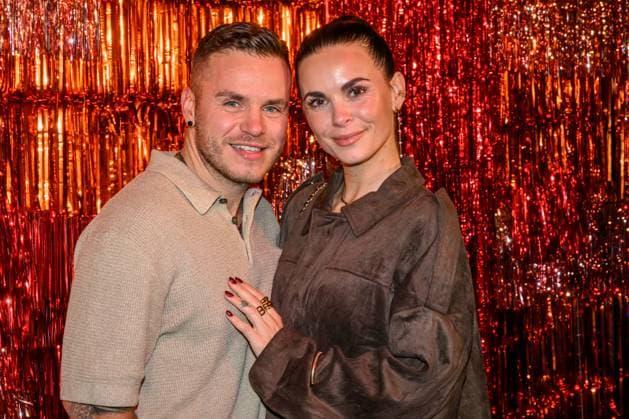 GER, Berlin, pictured from l Henning Merten and Denise Merten, at the premiere of the new reality show Die Abrechnung Der Promi Showdown at Festsaal Kreuzberg, 04 11 2025 Copyright: HMBxMedia UwexKoch