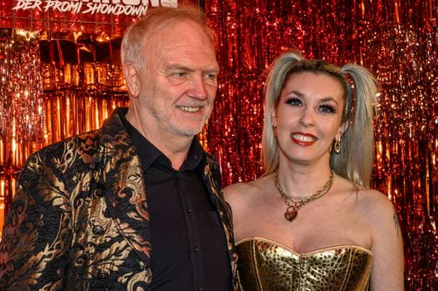 GER, Berlin, pictured from l Janina Korn and Roland Heitz, at the premiere of the new reality show ãDie Abrechnung Ð Der Promi Showdown at Festsaal Kreuzberg, 04 11 2025 Copyright: HMBxMedia UwexKoch