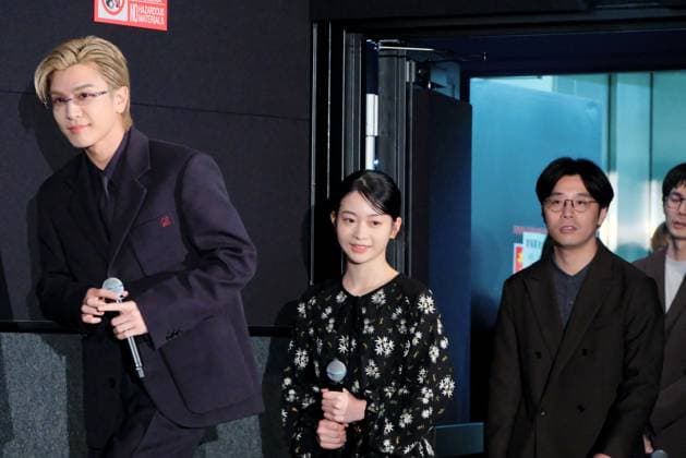 TOKYO, JAPAN - NOVEMBER 04: (L-R) Actor Takanori Iwata, Actress Tamaki Shiratori and actor Kentaro Tamura attend the Q&A session of film Blonde during the 38th Tokyo International Film Festival (TIFF) on November 4, 2025 in Tokyo, Japan.  Copyright: xVCGx 111601829921