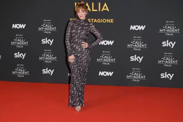 Call my agent Italia terza stagione red carpet in Rome - 04 Nov 2025 Sara Lazzaro attends the red carpet of Sky tv program Call my agent Italia terza stagione. Rome Italy Copyright: xMarioxCartellix xSOPAxImagesx _DSC2724