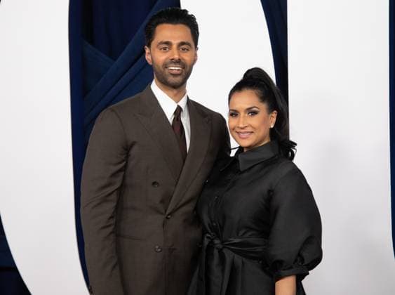 Hasan Minhaj and Beena Patel Minhaj arrive on the red carpet for the Glamour Women of the Year Awards on Tuesday, November 4, 2025 at The Plaza Hotel in New York City.  NYP20251104575 SERENAxXUxNING
