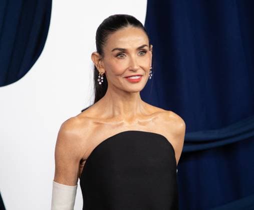 Demi Moore arrives on the red carpet for the Glamour Women of the Year Awards on Tuesday, November 4, 2025 at The Plaza Hotel in New York City.  NYP20251104592 SERENAxXUxNING