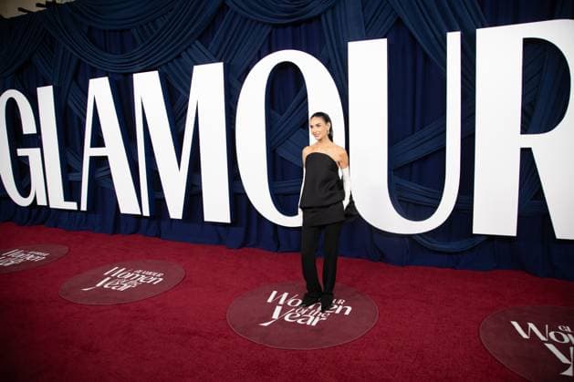 Demi Moore arrives on the red carpet for the Glamour Women of the Year Awards on Tuesday, November 4, 2025 at The Plaza Hotel in New York City.  NYP20251104594 SERENAxXUxNING