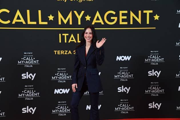 Rome, Italy: Rome, Cinema The Space Moderno Premiere of the Sky Series Call My Agent - Italy , In the photo: Aurora Ramazzotti Rome Italy  - ZUMAp169 20251104_zea_p169_1305 Copyright: xVincenzoxLandix