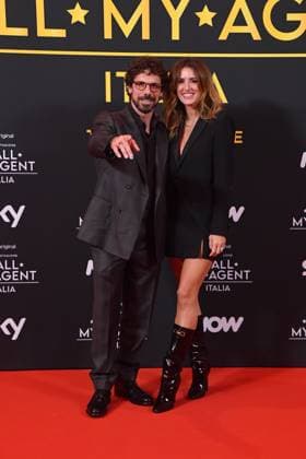Rome, Cinema The Space Moderno Premiere of the Sky Series Call My Agent - Italy , In the photo: Francesco Montanari Federica Sorino  Copyright: xVincenzoxLandix xipa-agency.netx xVincenzoxLandix IPA_Agency_IPA67542618