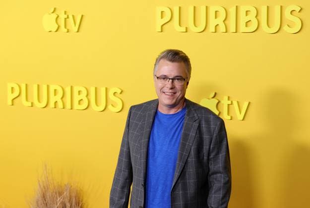 Vince Gilligan attends the world premiere of the Apple TV series Pluribus at the DGA Theater on Tuesday, November 4, 2025. Pluribus will make its global debut on Apple TV with its first two episodes on Friday, November 7, 2025, followed by new episodes every Friday through December 26. Storyline: The most miserable person on Earth must save the world from happiness.  LAP20251104815 GREGxGRUDT
