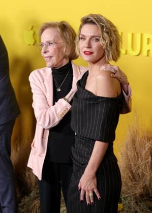 Carol Burnett and Rhea Seehorn attend the world premiere of the Apple TV series Pluribus at the DGA Theater on Tuesday, November 4, 2025. Pluribus will make its global debut on Apple TV with its first two episodes on Friday, November 7, 2025, followed by new episodes every Friday through December 26. Storyline: The most miserable person on Earth must save the world from happiness.  LAP20251104828 GREGxGRUDT
