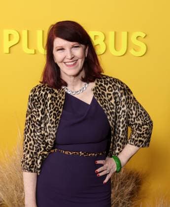 Kate Flannery attends the world premiere of the Apple TV series Pluribus at the DGA Theater on Tuesday, November 4, 2025. Pluribus will make its global debut on Apple TV with its first two episodes on Friday, November 7, 2025, followed by new episodes every Friday through December 26. Storyline: The most miserable person on Earth must save the world from happiness.  LAP20251104841 GREGxGRUDT