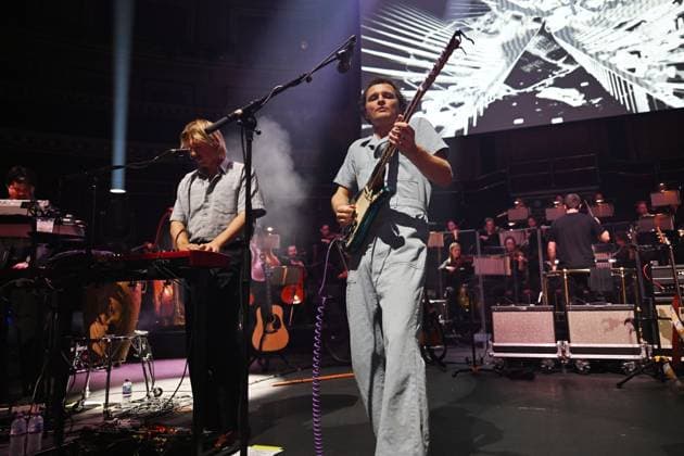 King Gizzard & the Lizard Wizard performing at Royal Albert Hall LONDON, ENGLAND - NOVEMBER 04: Cook Craig and Stu Mackenzie of ˜King Gizzard & the Lizard Wizard™ performing at Royal Albert Hall on November 04, 2025 in London, England. CAP MAR MAR Great Britain Copyright: xMartinxHarris CapitalxPicturesx