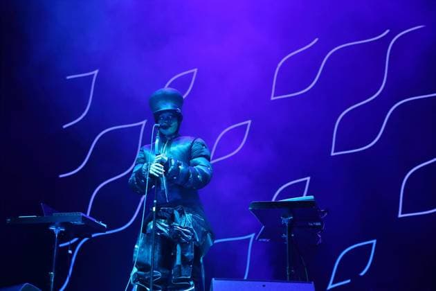 Erykah Badu at a concert at the Uber Eats Music Hall in Berlin, November 4, 2025 Erykah Badu concert Berlin
